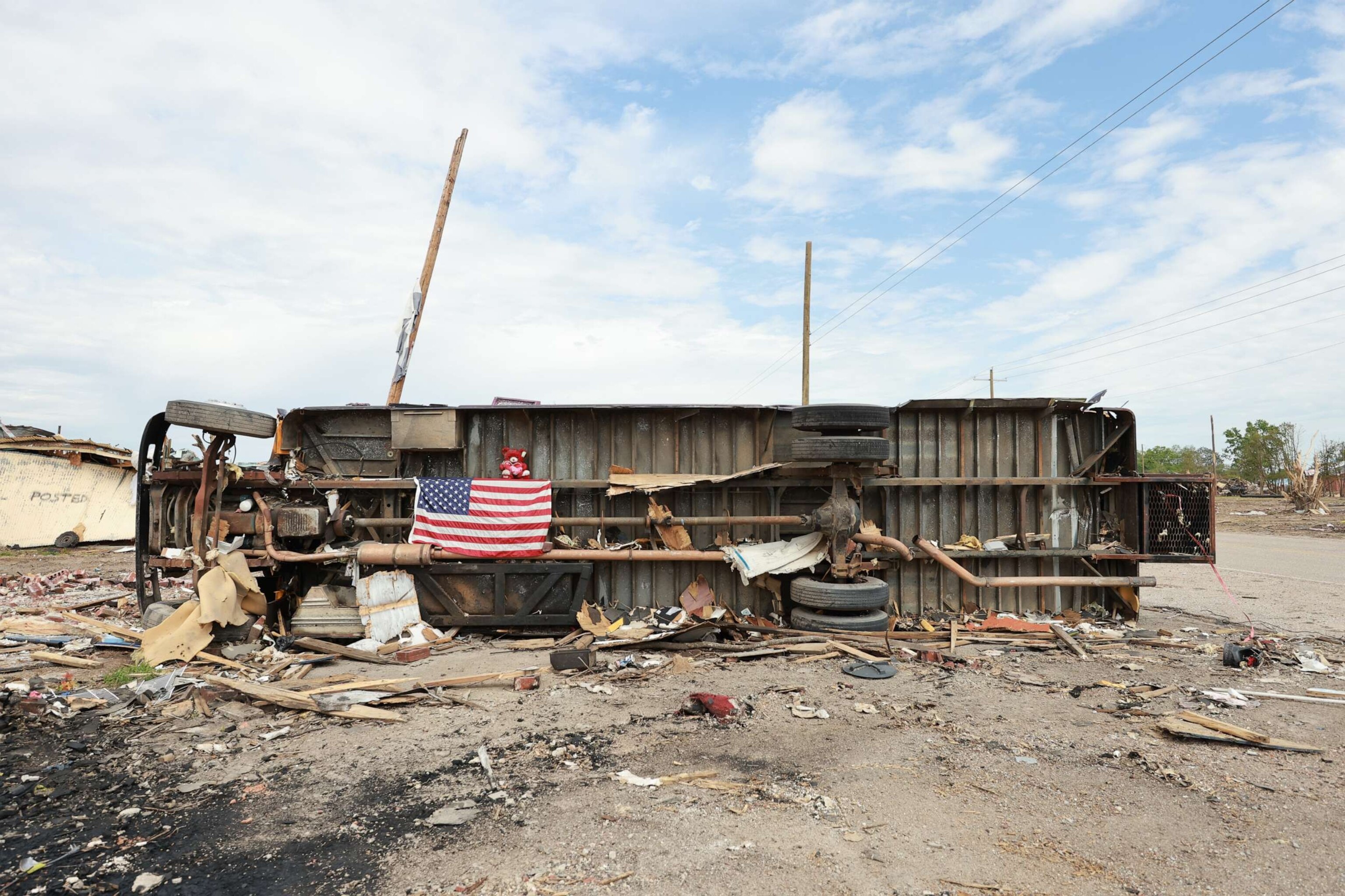 PHOTO: Relief efforts are continuing on the ground in Rolling Fork, Miss. after the devastating and deadly tornado outbreak in March, 2023.