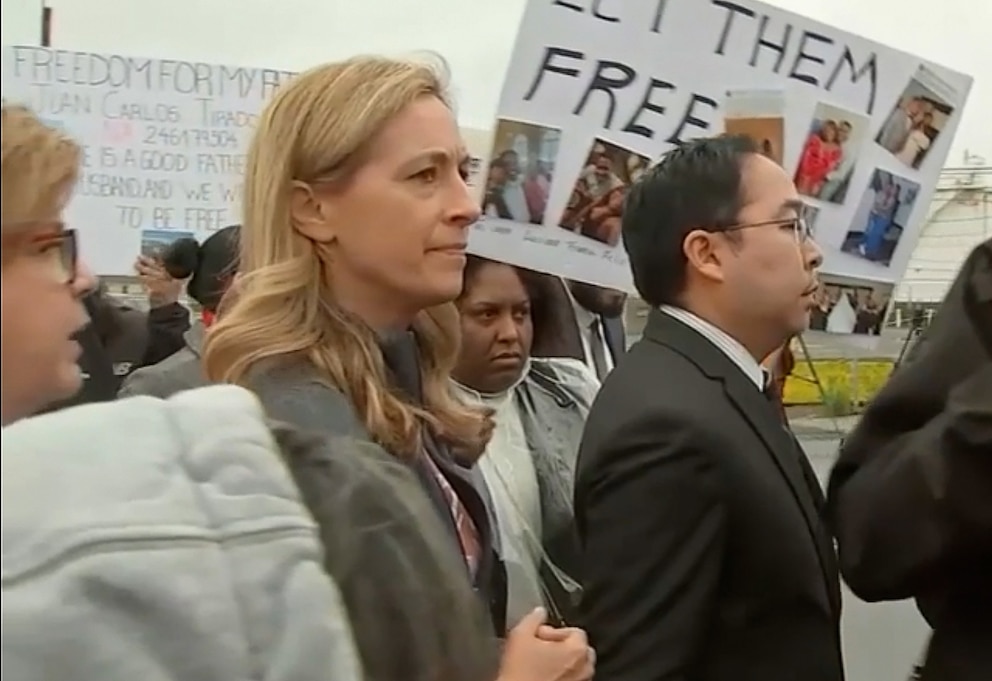 PHOTO: Governor of New Jersey Mikie Sherrill and Sen. Andy Kim visit Delaney Hall in Newark, New Jersey, May 25, 2026. 