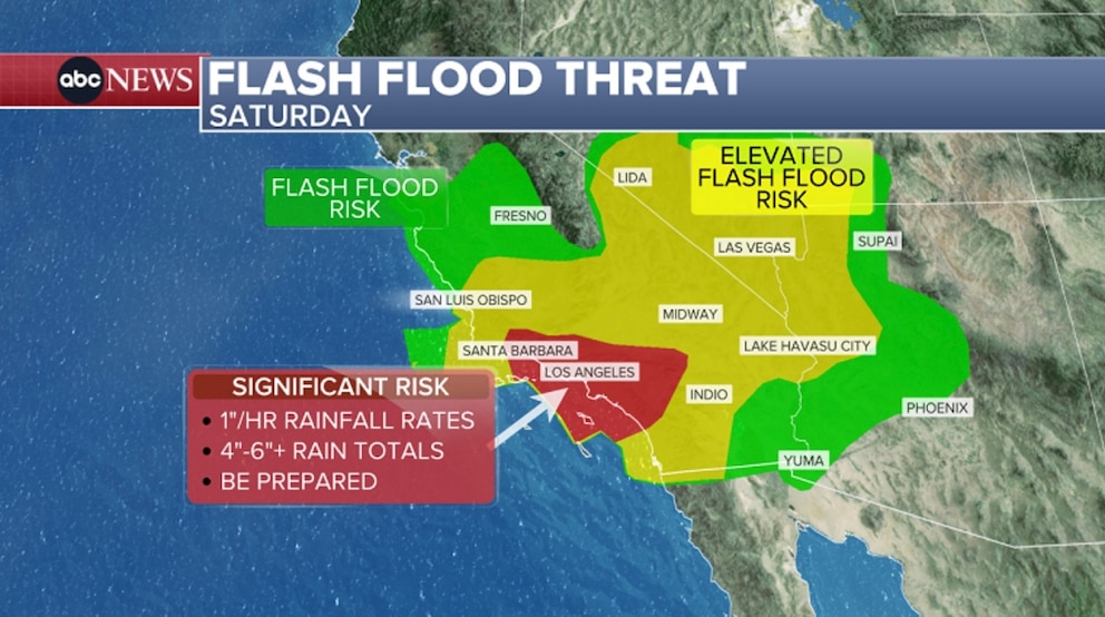PHOTO: flash flood threat map