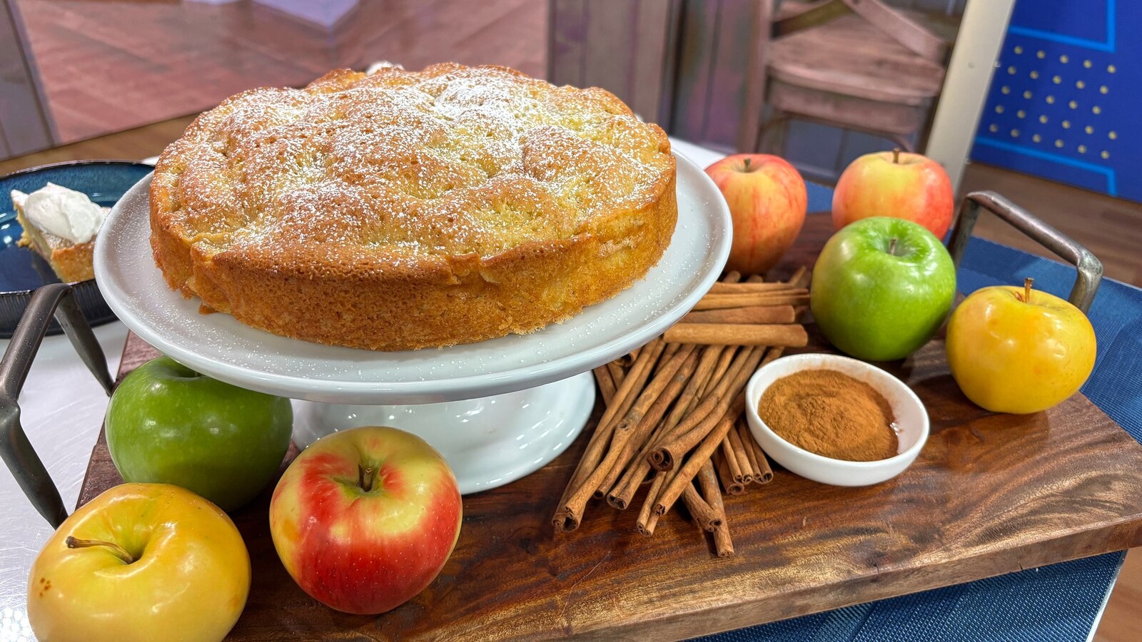 Learn to make Razza's delicious apple olive oil cake - ABC News