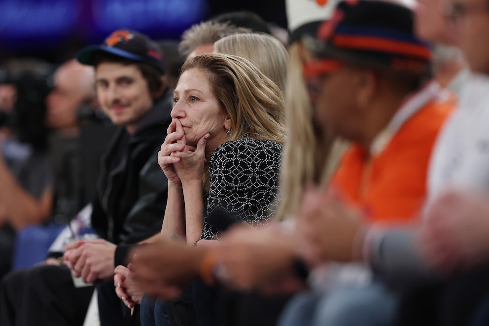 PHOTO: Game Five of the Eastern Conference First Round NBA Playoffs between the New York Knicks and the Atlanta Hawks at Madison Square Garden on April 28, 2026 in New York City.
