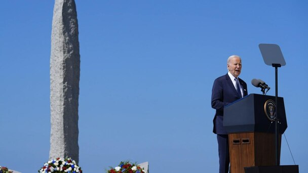 Biden calls for democracy during D-Day speech