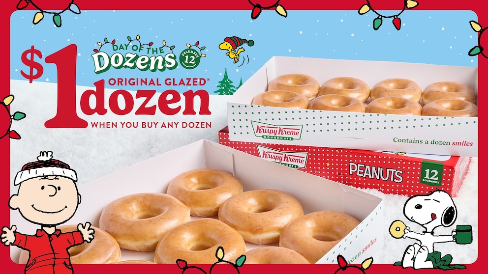 PHOTO:  Krispy Kreme dozen donuts