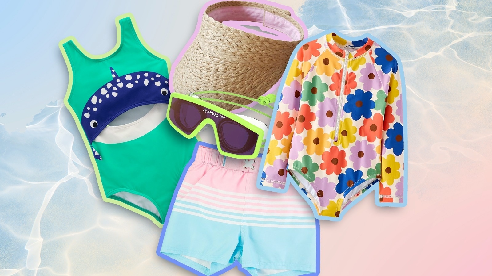 Shop swimsuits and accessories for kids of all ages.