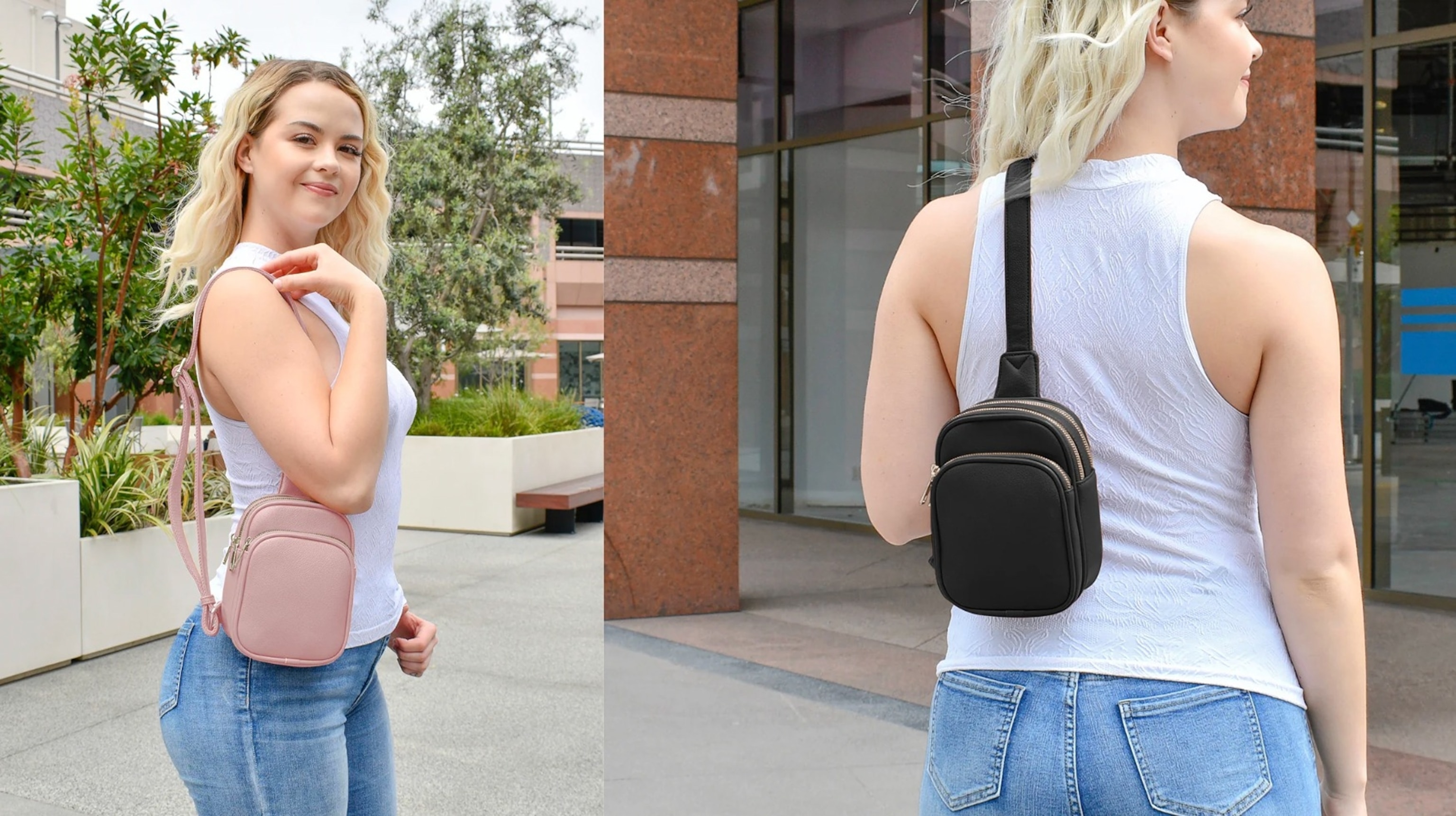MALIBU SKYE: Triple Compartment Sling Crossbody
