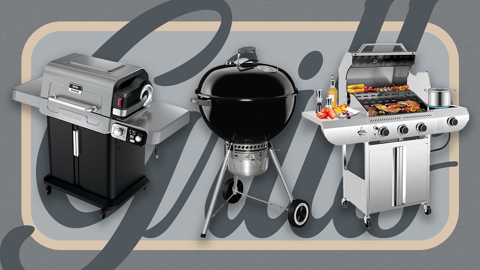 Shop outdoor charcoal, pellet and gas grills.