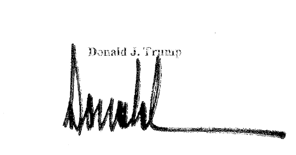 PHOTO: Ranking Democratic Rep. Robert Garcia posted a photo on X that Democrats say is the page attributed to Trump in Jeffrey Epstein's "birthday book." The White House is denying that the image shared by Democrats is the president's signature.