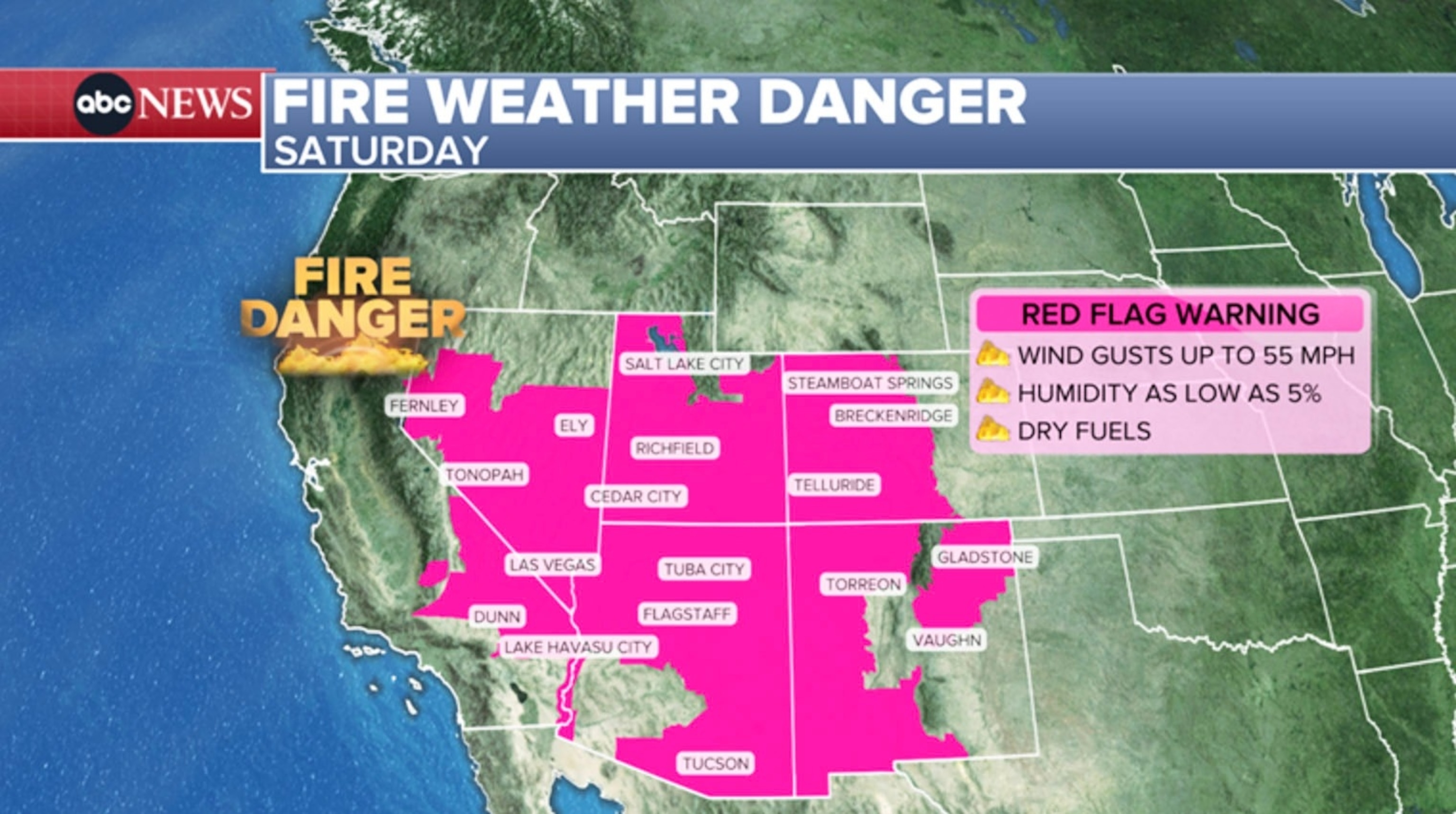 PHOTO: fire weather danger graphic