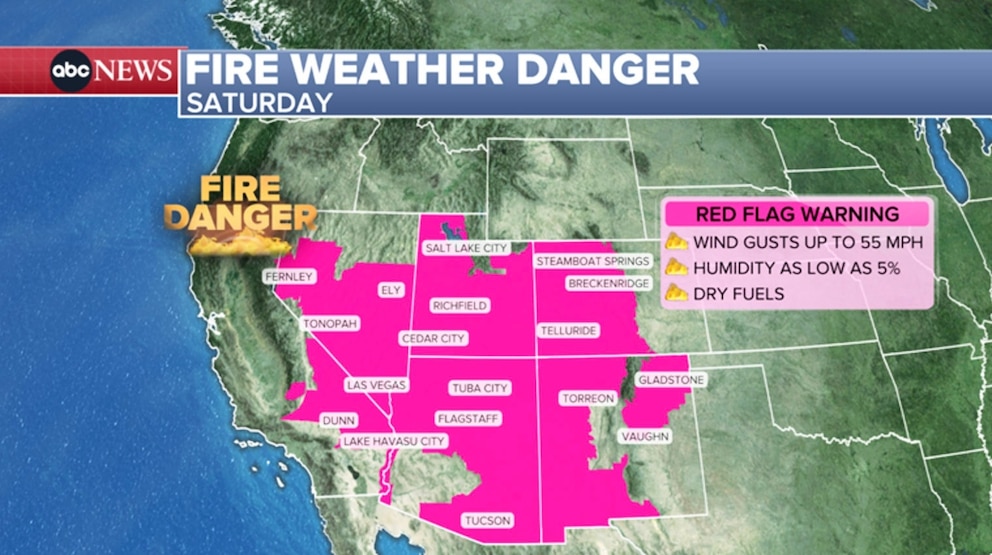 PHOTO: fire weather danger graphic