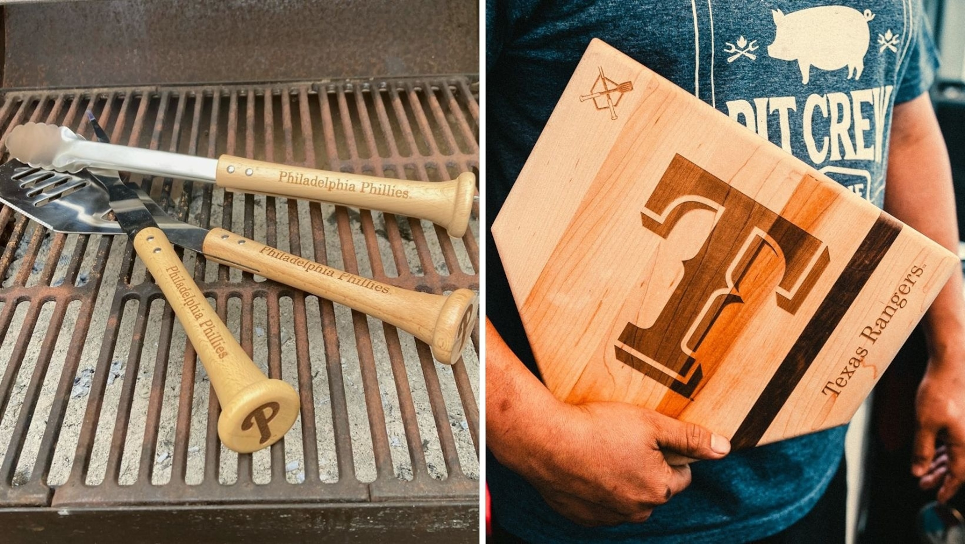 Baseball BBQ: Cutting Boards & Grill Tools