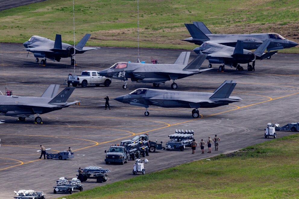 PHOTO: U.S. Air Force F-35 Lightning II fighter jets taxi on the tarmac at the former Roosevelt Roads naval base, after President Donald Trump said the U.S. captured Venezuela President Nicolas Maduro, in Ceiba, Puerto Rico, January 3, 2026. 