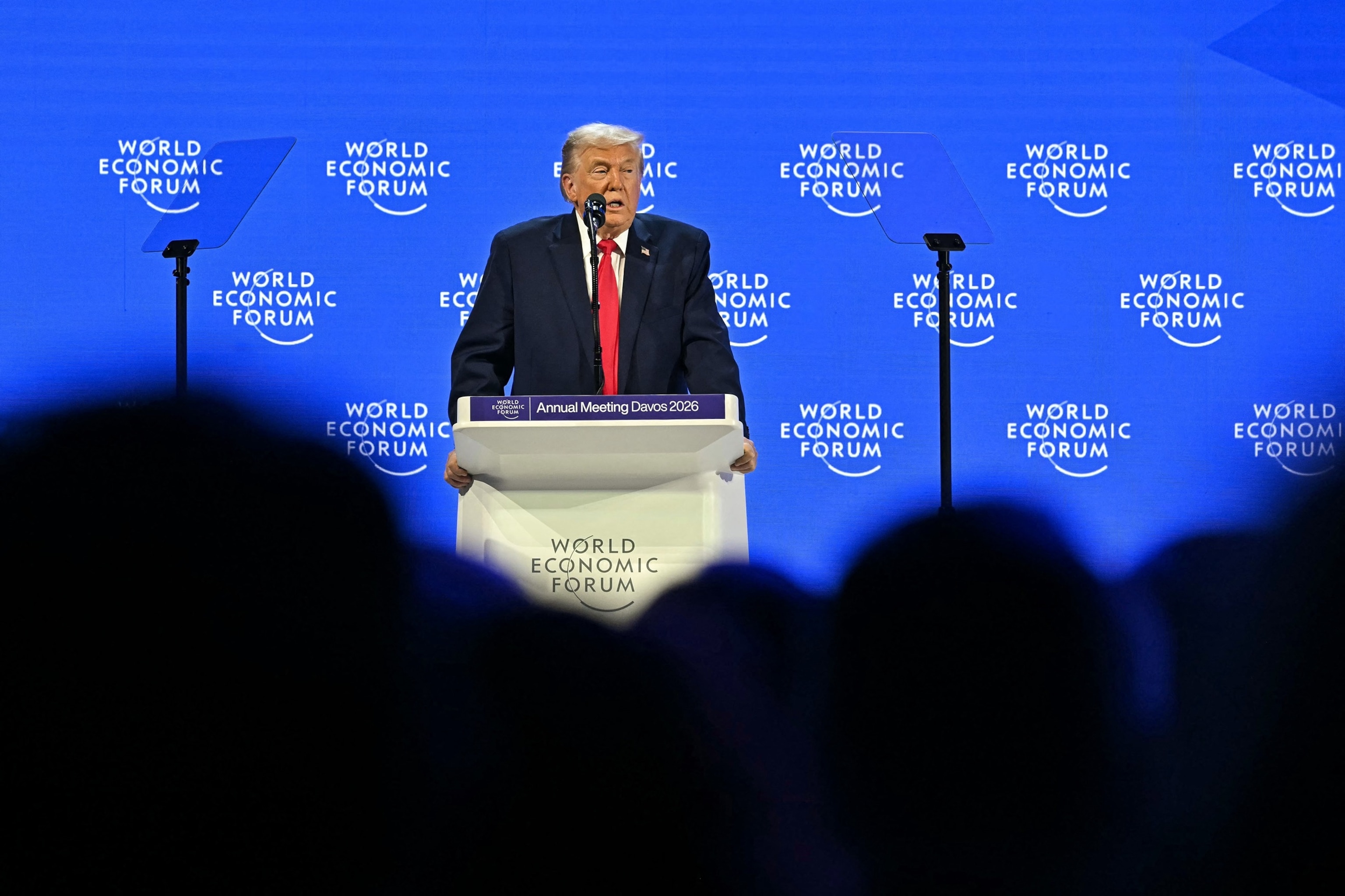 Trump rules out using military force to acquire Greenland in Davos speech -  ABC News