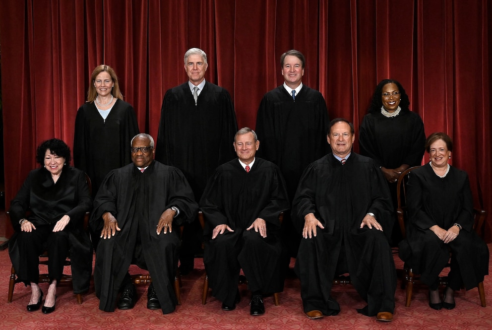 PHOTO: Justices of the Supreme Court pose for their official photo at the Supreme Court, Oct. 7, 2022. 