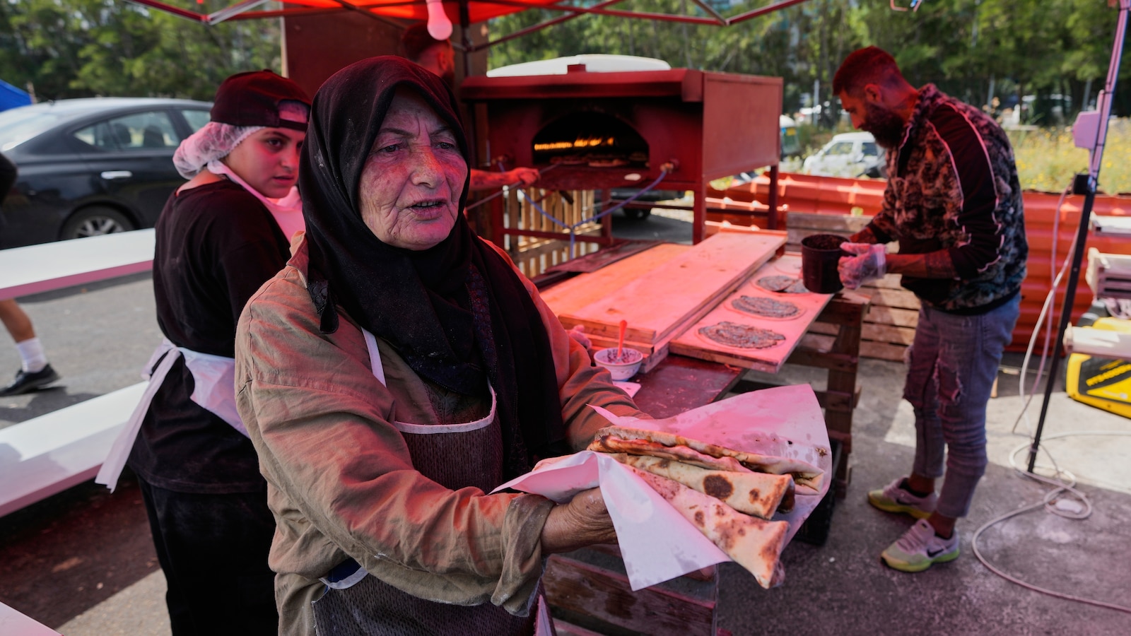 A displaced Lebanese grandmother feeds thousands of compatriots who fled war