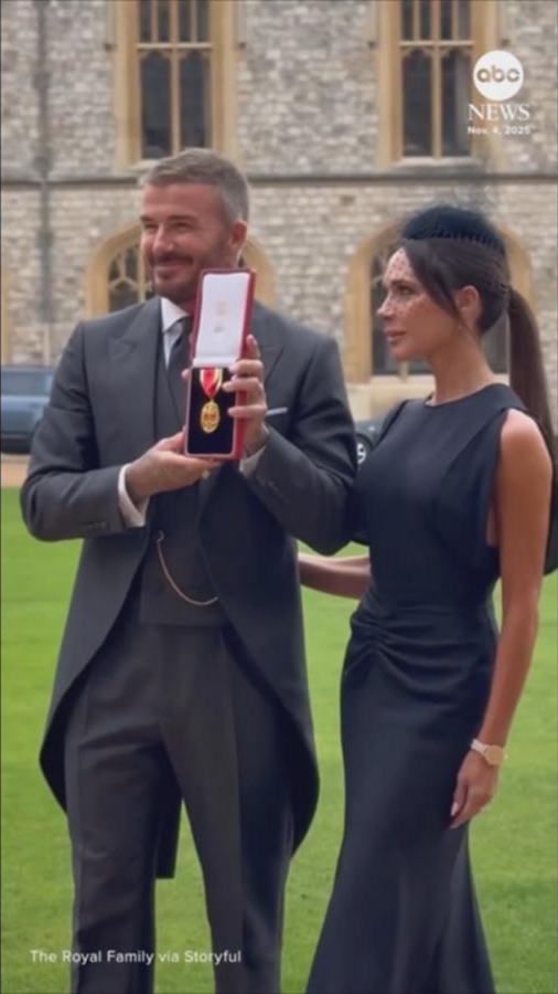 Video David Beckham Knighted By King Charles At Windsor Castle ABC News Video David Beckham Knighted By King Charles At Windsor Castle ABC News
