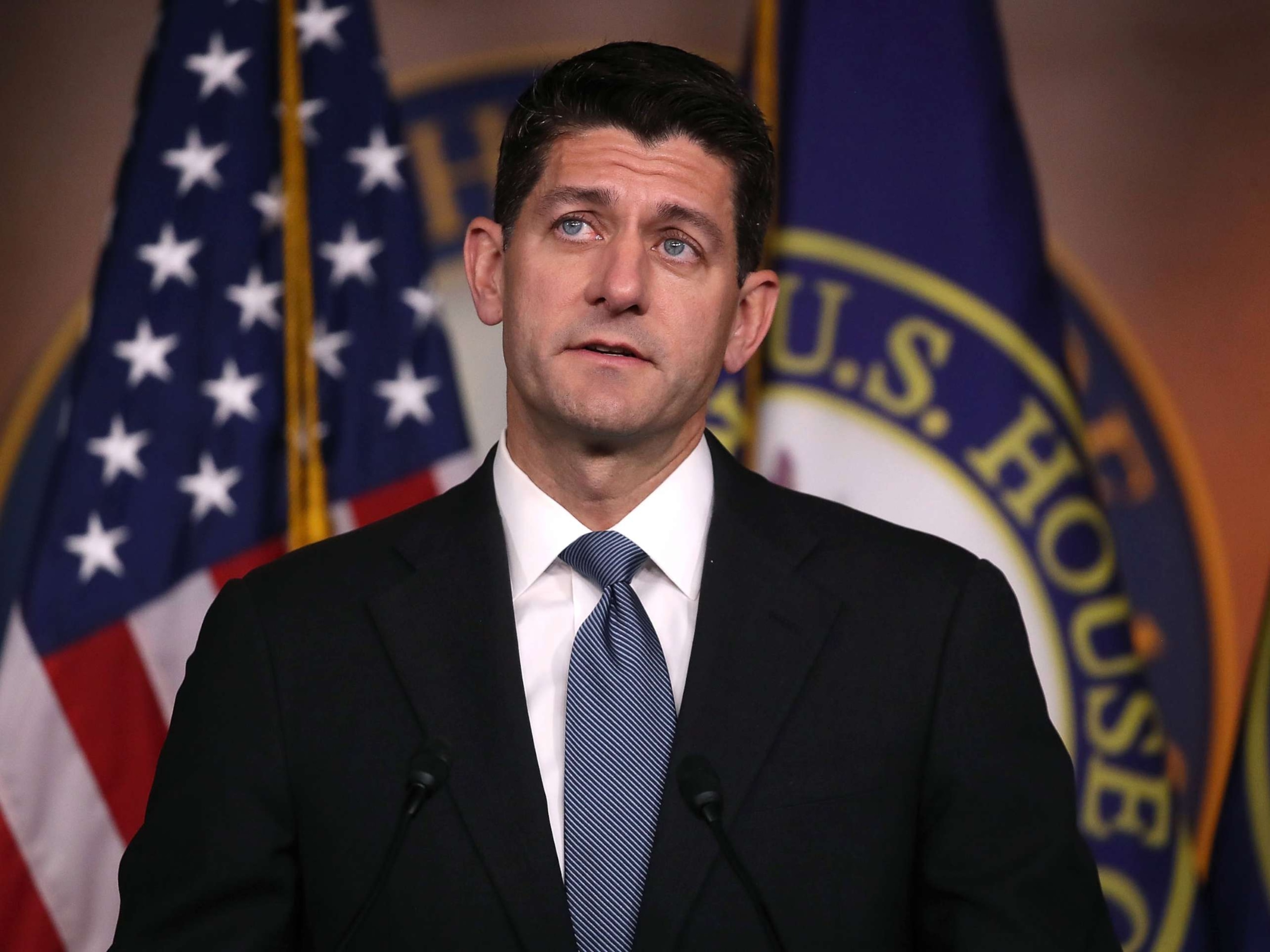 PHOTO: In this Sept. 6, 2018, file photo, House Speaker Paul Ryan speaks to the media during his weekly news conference at the U.S. Capitol, in Washington, D.C.