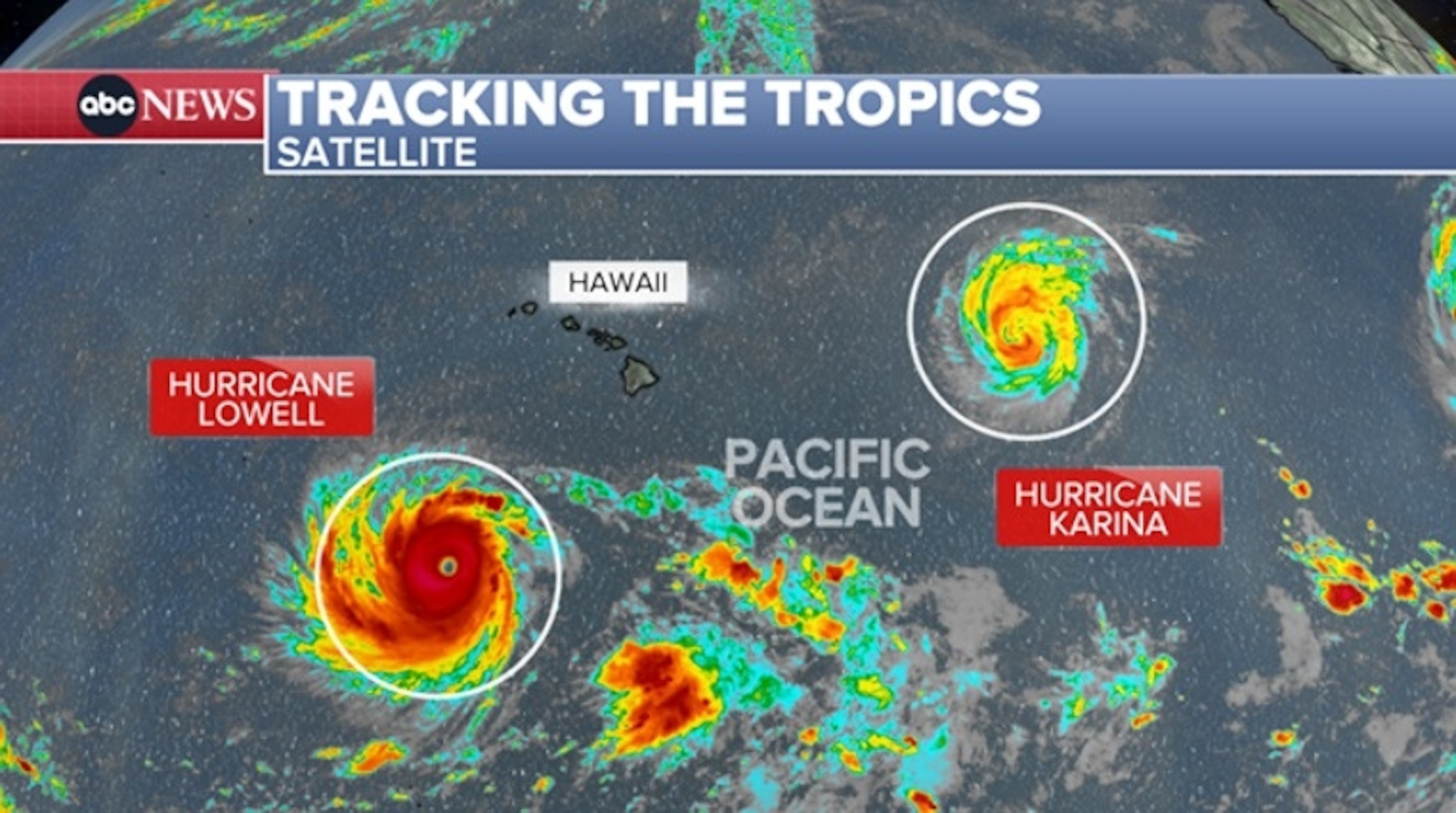 PHOTO: tracking the tropics map