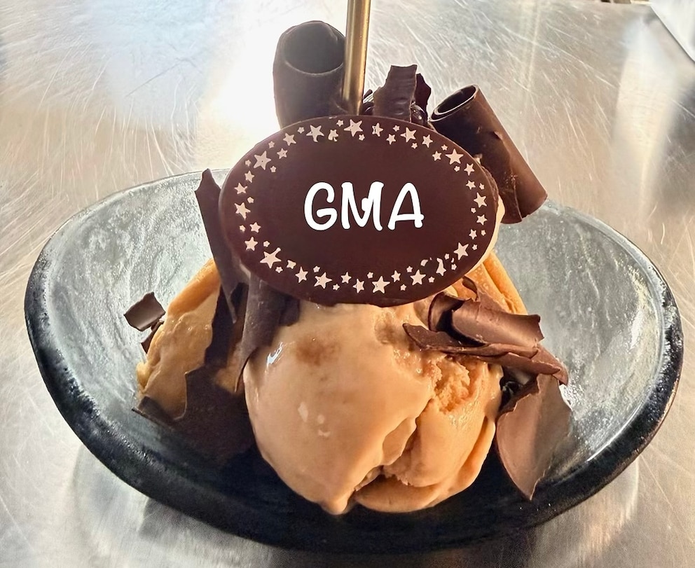 Rocco DiSpirito's Bar Rocco ice cream sandwich sundae is pictured here.
