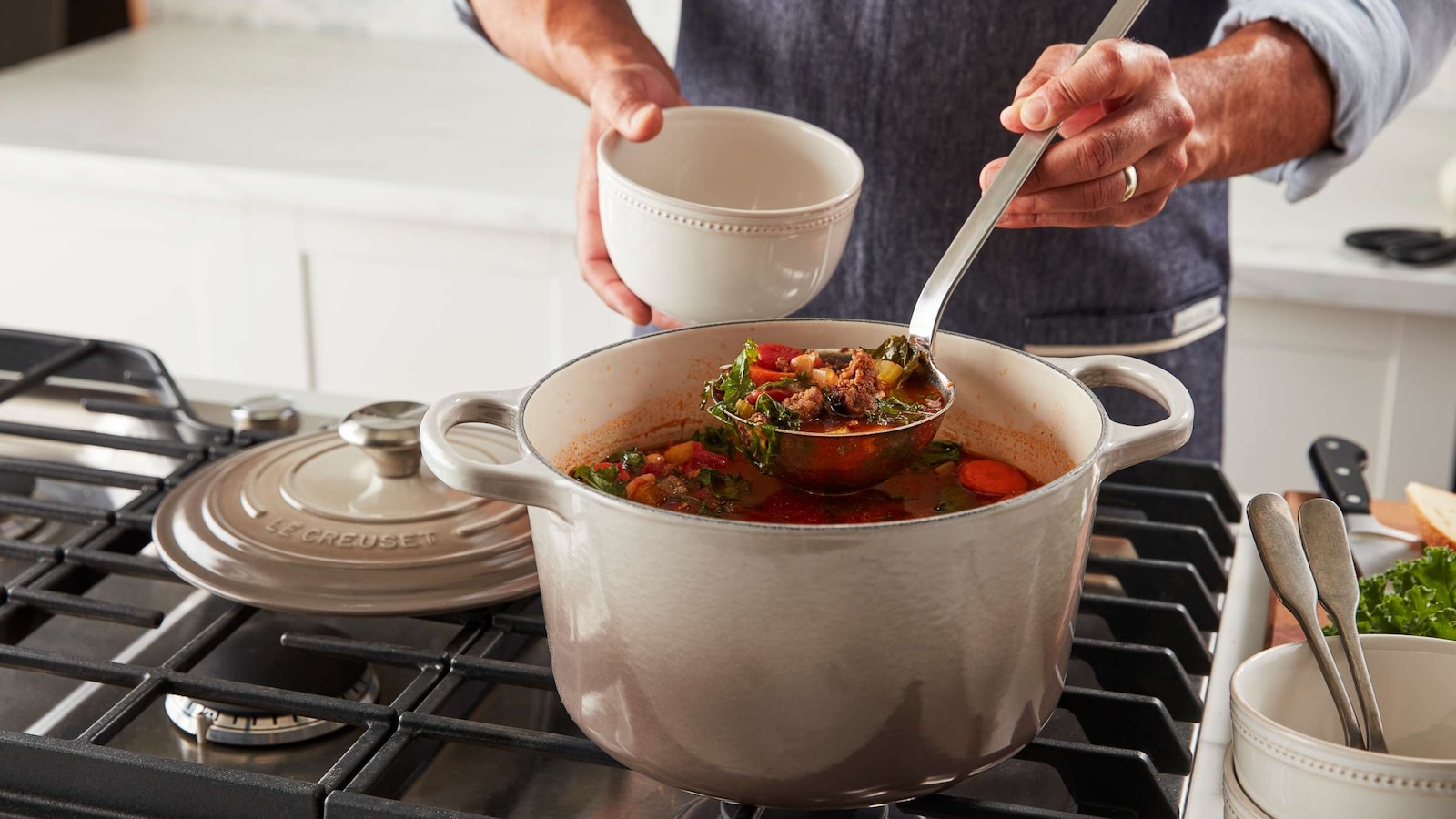 The new Nutmeg Le Creuset Signature Deep Oven.