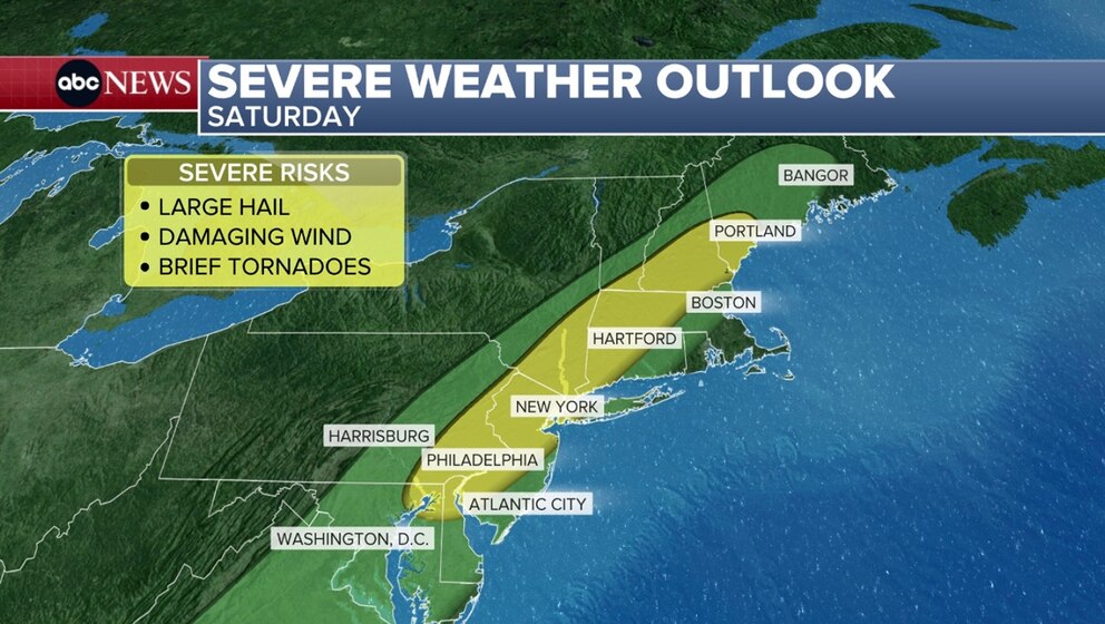 PHOTO: severe weather outlook map