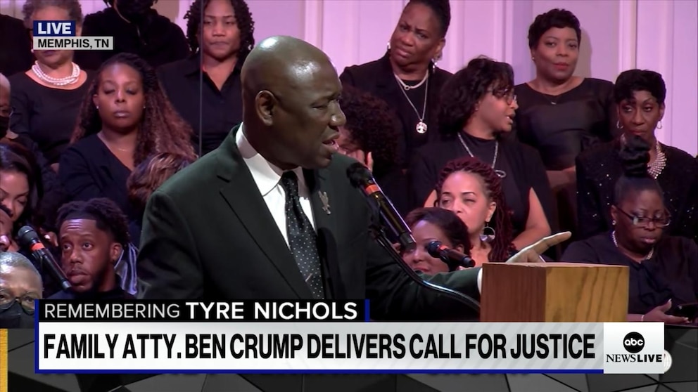 Video Ben Crump says Tyre Nichols' 'legacy will be one of equal justice
