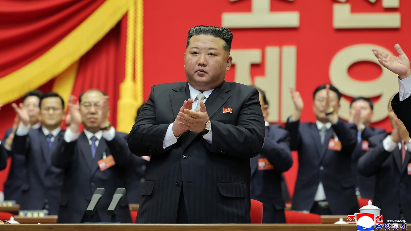 Kim werd herkozen op de toppositie van de regerende partij van Noord-Korea