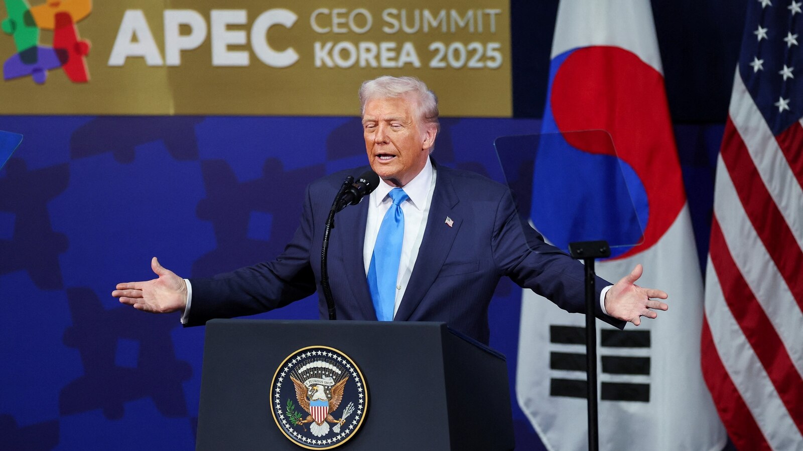 Trump arrives in South Korea for final stop of Asia tour, high-stakes ...