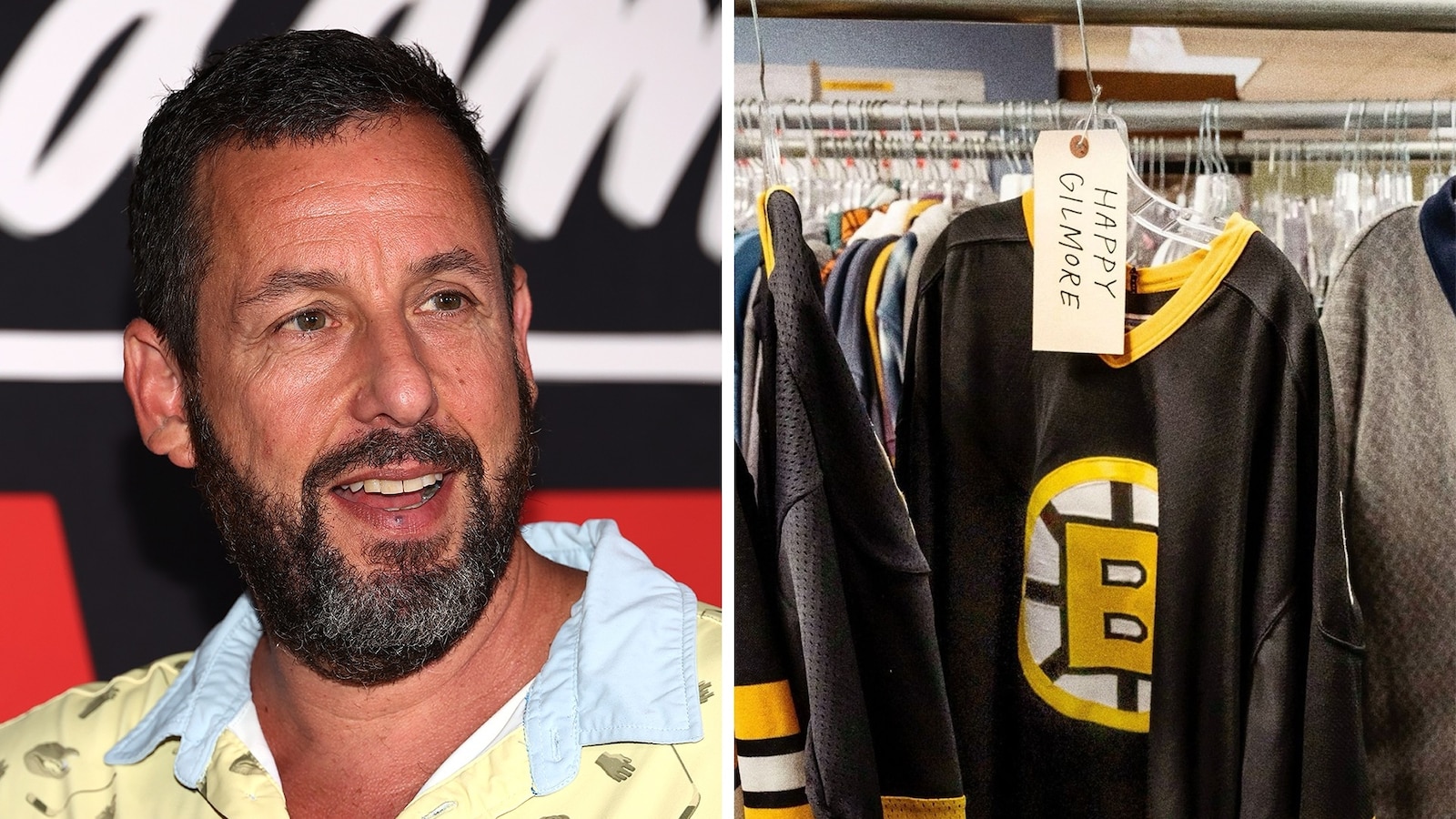 'Happy Gilmore 2': Adam Sandler shares photo of Happy's hockey jersey ...