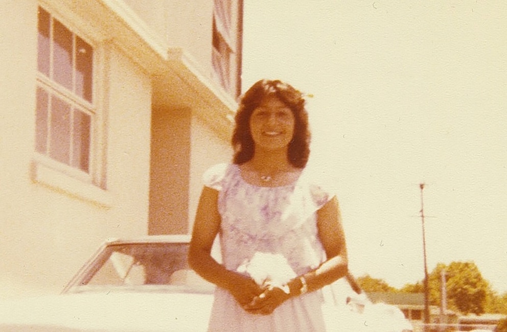 PHOTO: Estella Mena poses outside a building in the undated photo. She was working as a part time security guard in California when she was tragically killed.