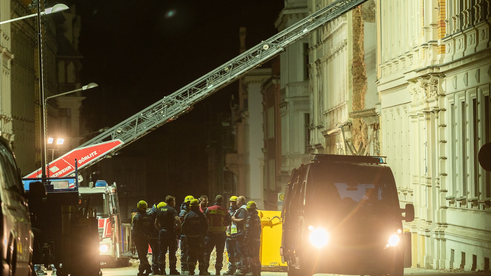 Rescuers search for 3 missing after east German building collapse possibly caused by gas explosion