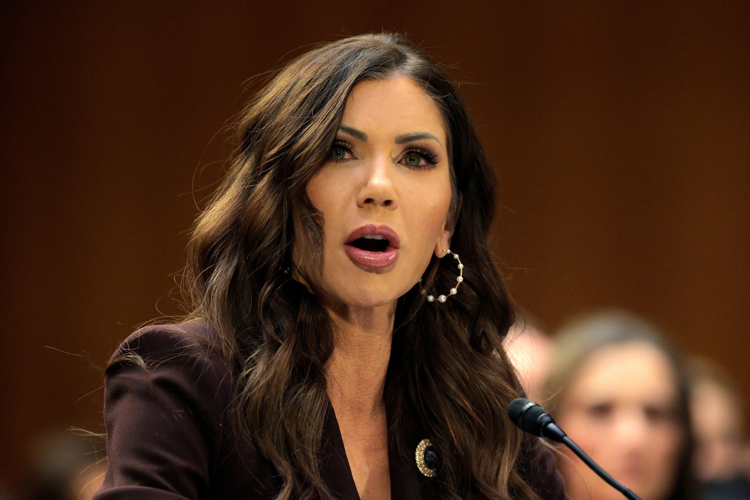 Tearful Trump Takes Kristi Noem Behind Woodshed #BabylonBee - <img decoding=