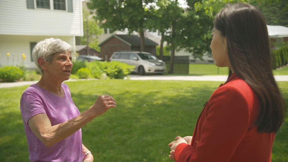 PHOTO: Bangor resident Nancy Jacobson said the latest allegations against Maine Senate candidate Graham Platner "shake" her, but she sees no other option.