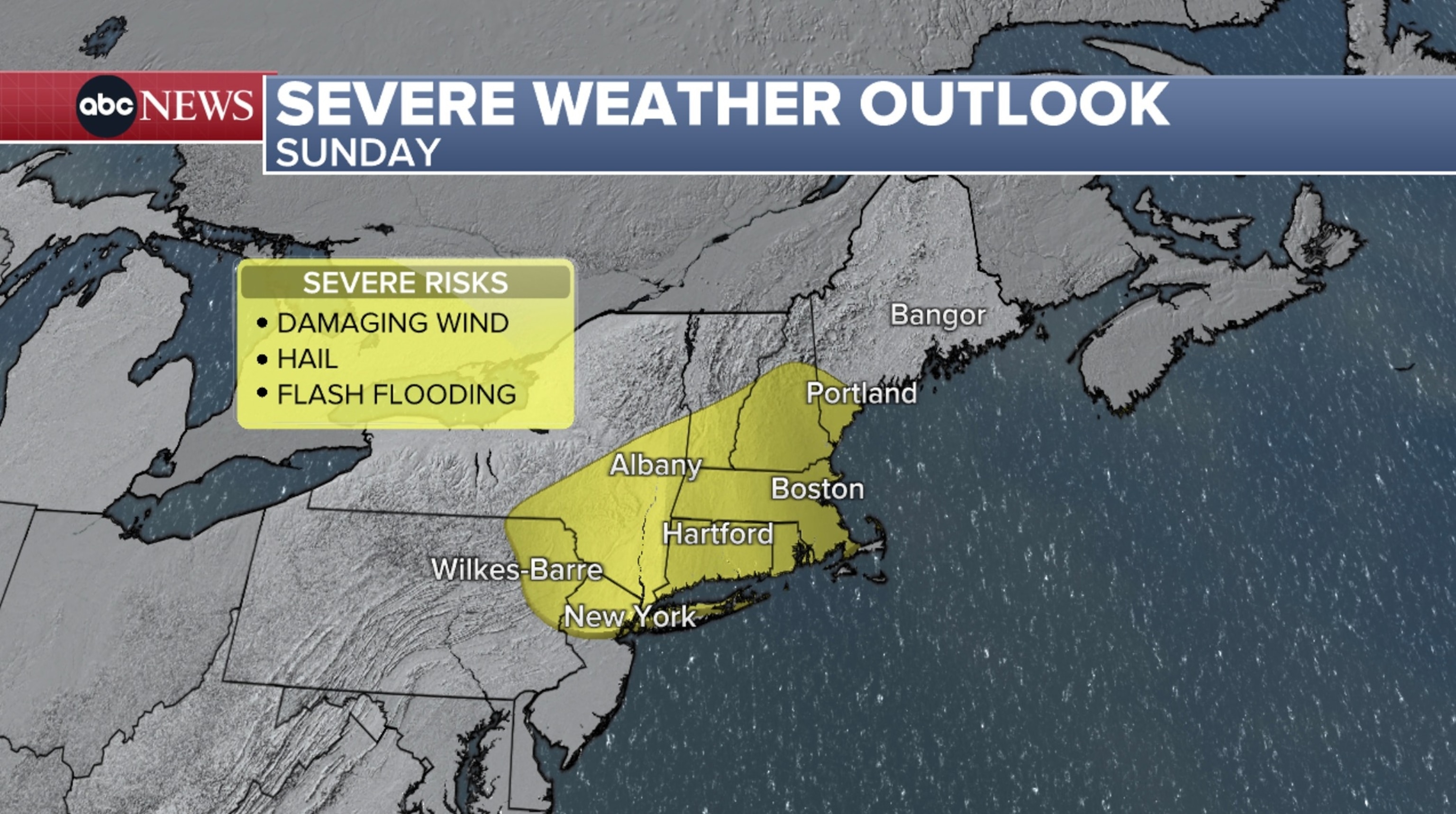 PHOTO: Severe weather outlook Sunday