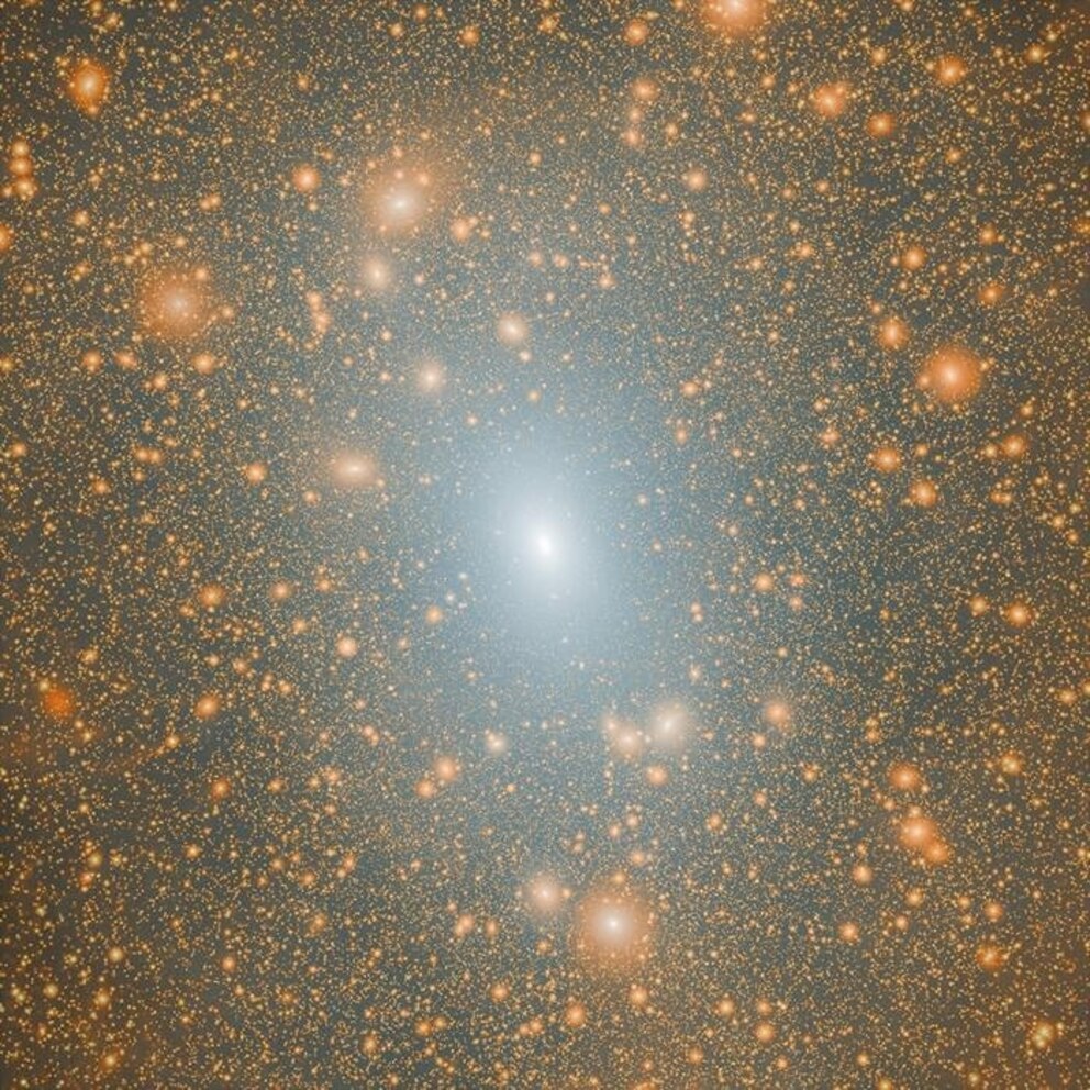 PHOTO: The dark matter distribution of a Milky Way mass halo in a Lambda-cold dark matter (LCDM) cosmological simulation.