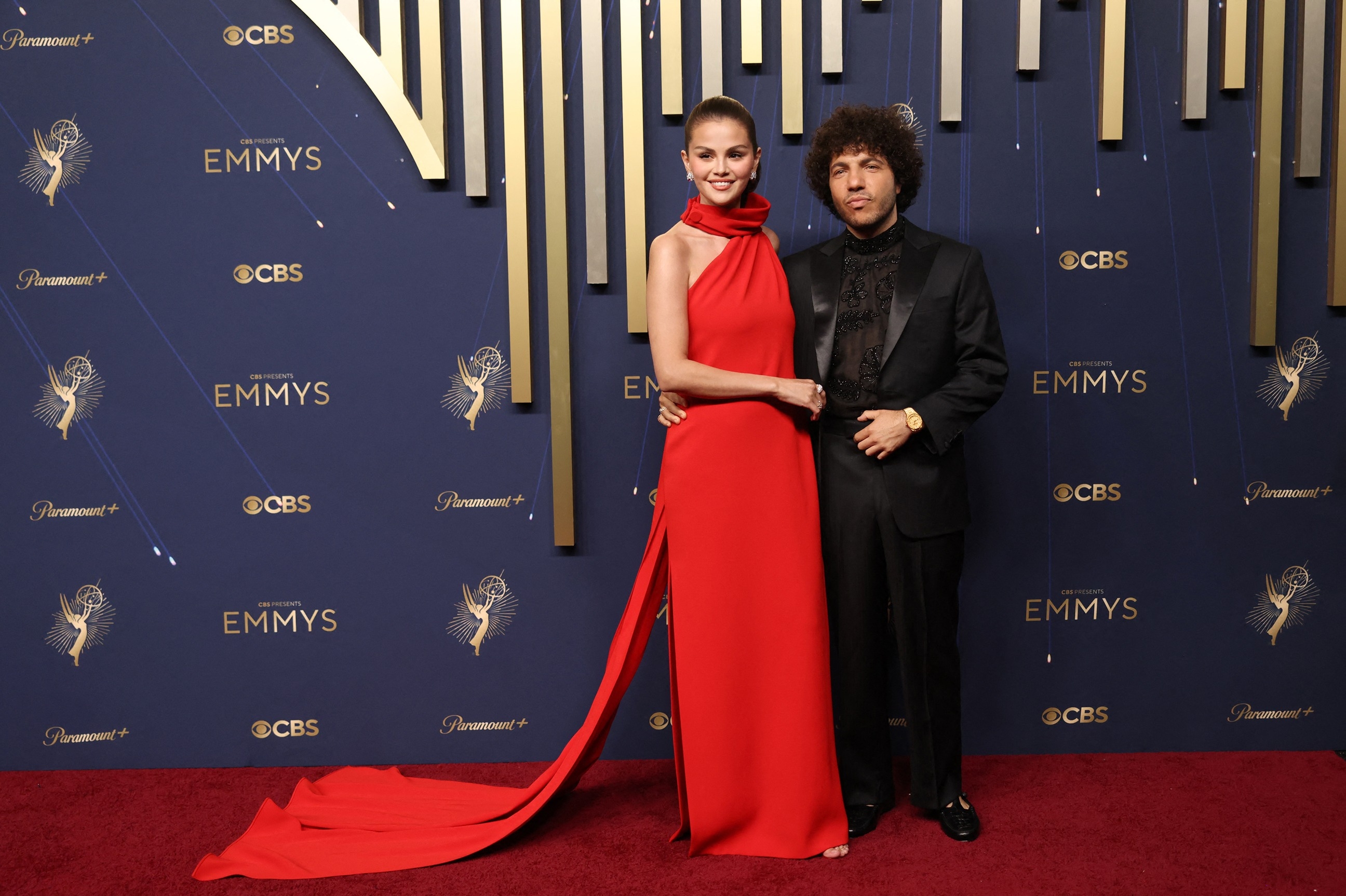 Emmys 2025 Selena Gomez Benny Blanco Walk Red Carpet Together Good Emmys 2025 Selena Gomez Benny Blanco Walk Red Carpet Together Good