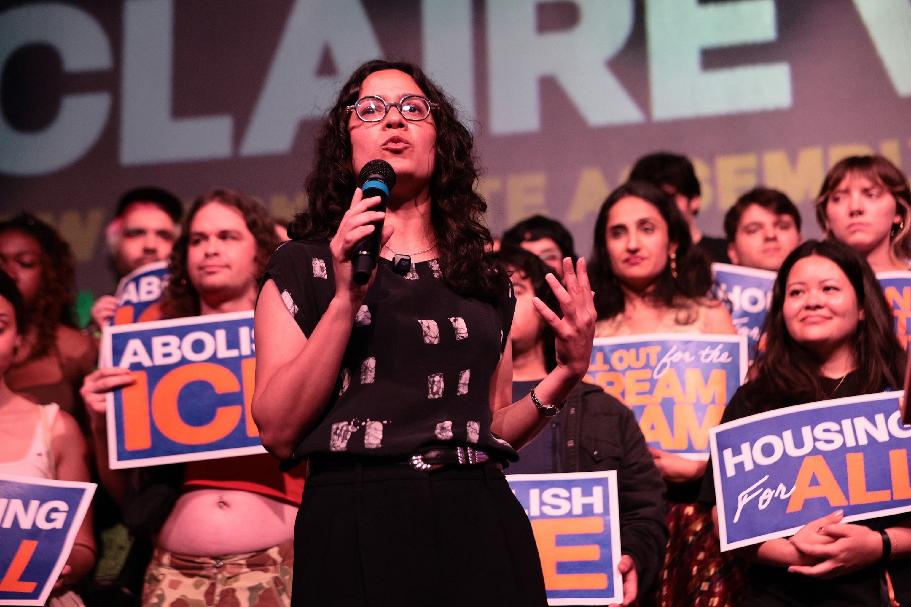 PHOTO: New York Progressive Democrats On The Primary Ballot Hold Election Eve Rally In Brooklyn
