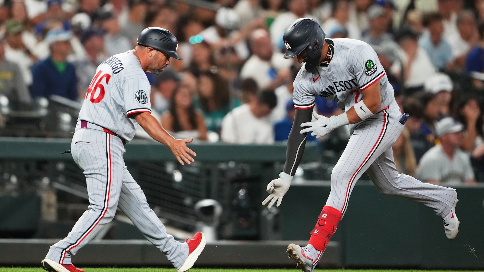 Twins Rally Past Mariners 5-3 as Lewis Homers, Keaschall Doubles