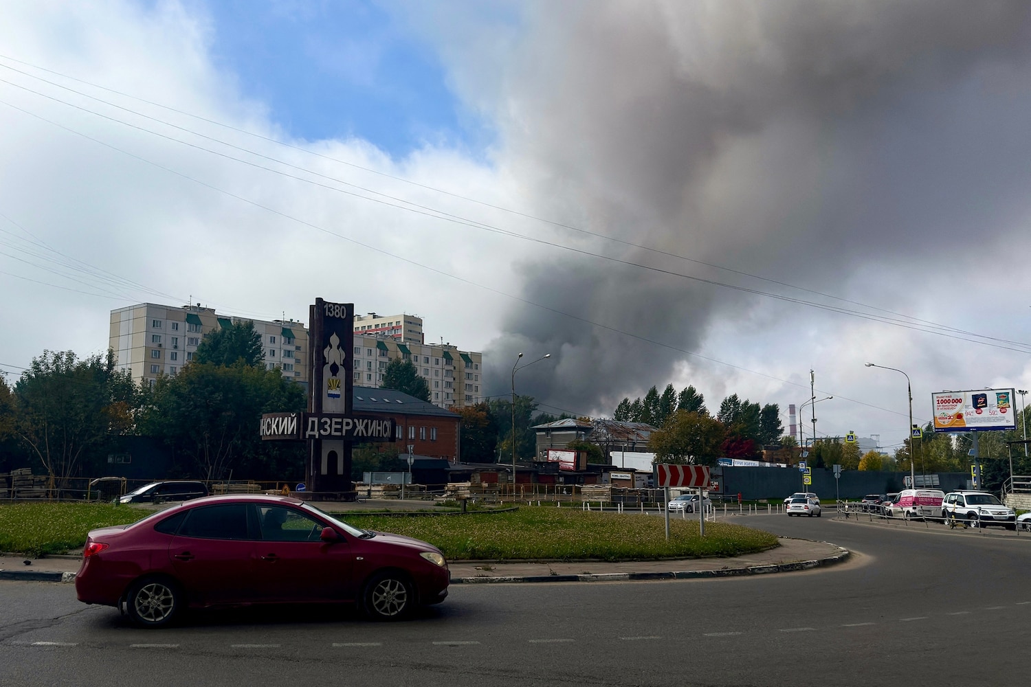 Residential areas damaged, airports closed