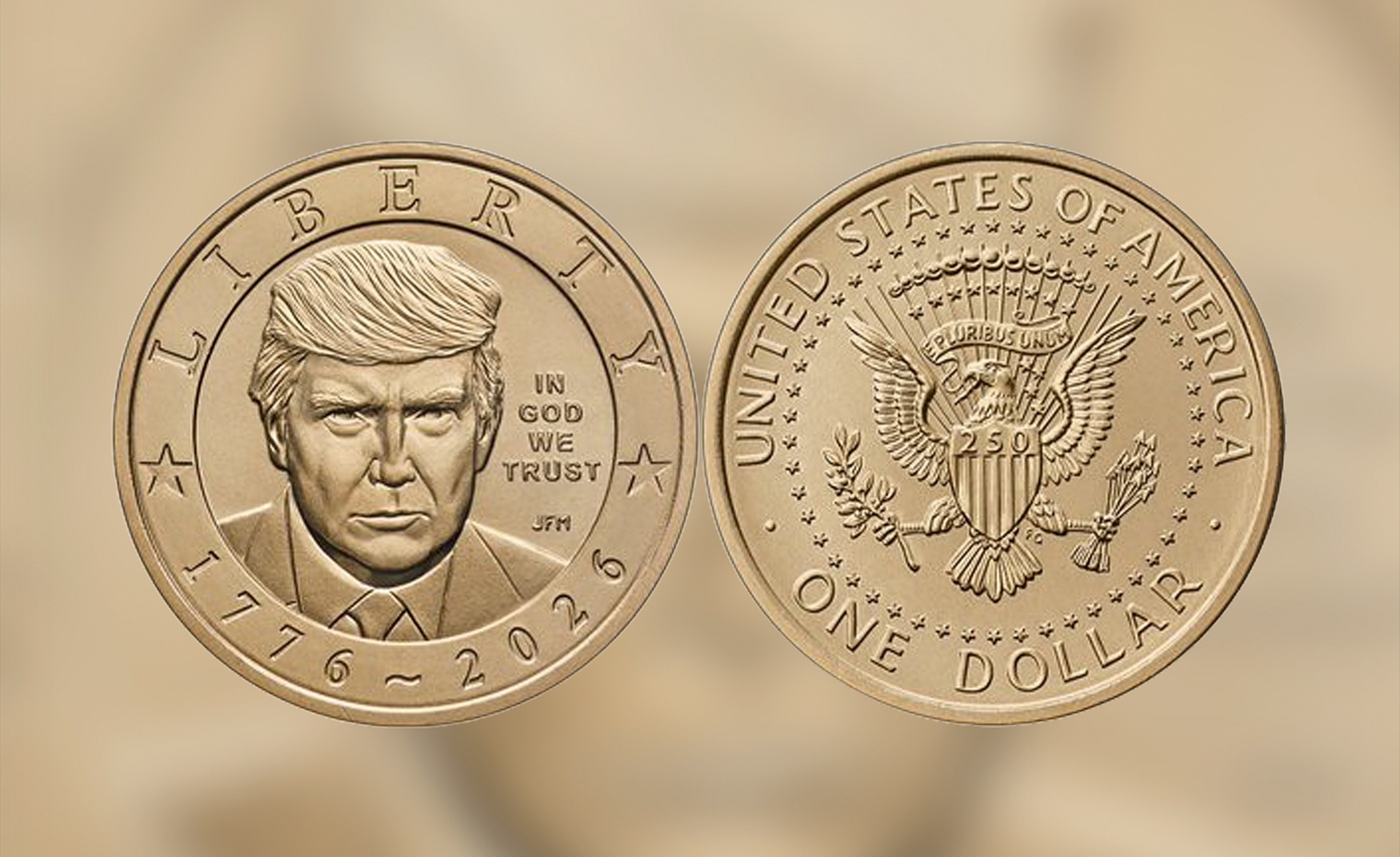 US Mint to begin striking commemorative coin featuring Trump