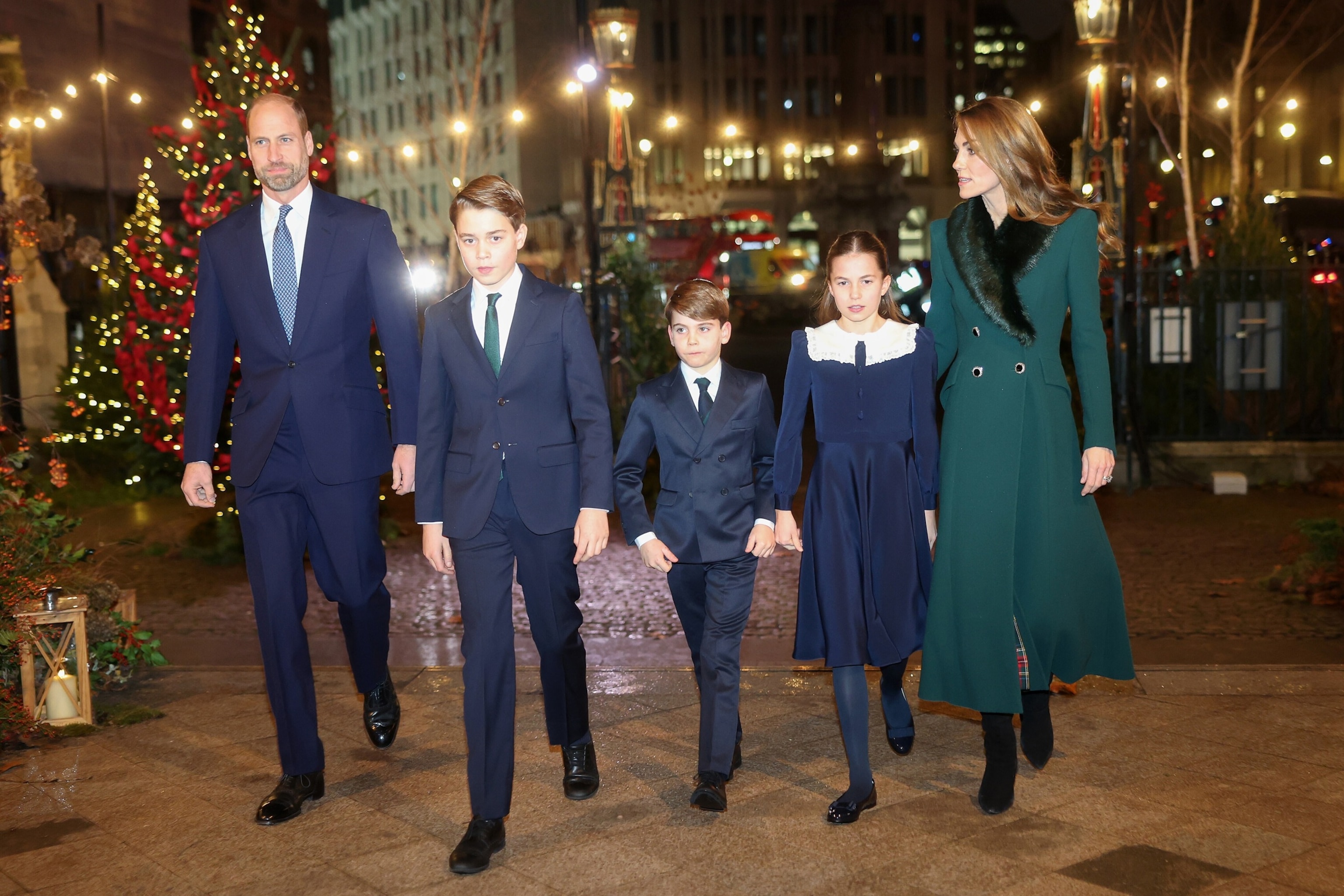 Kate Middleton joined by Prince William and kids at annual ...