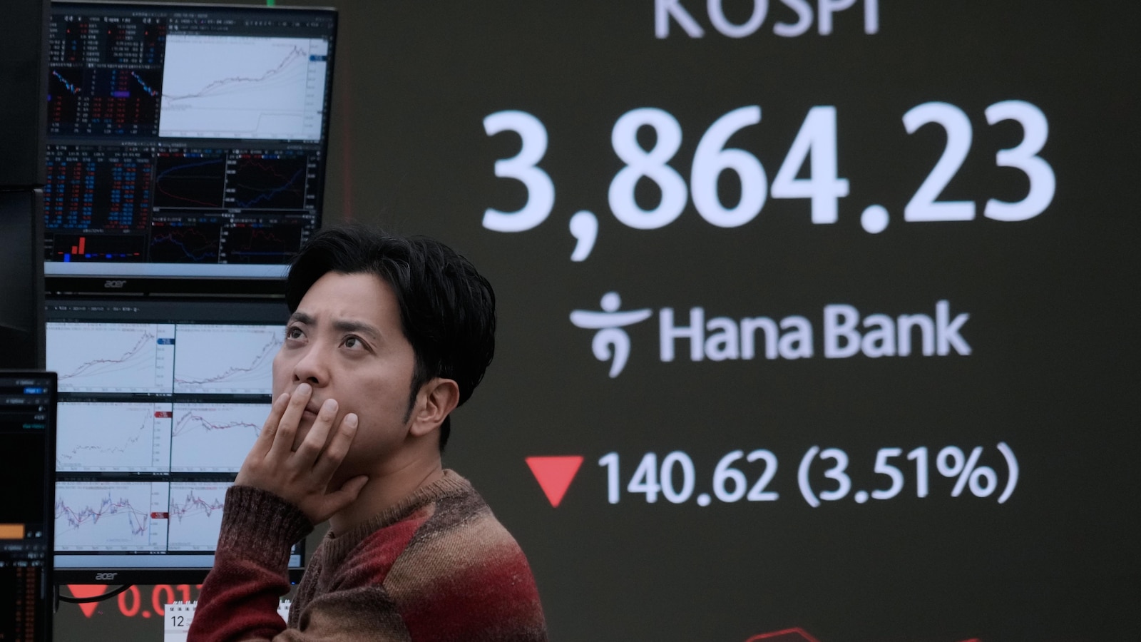  Asian stocks track Wall Street's drop, erasing previous day's gains