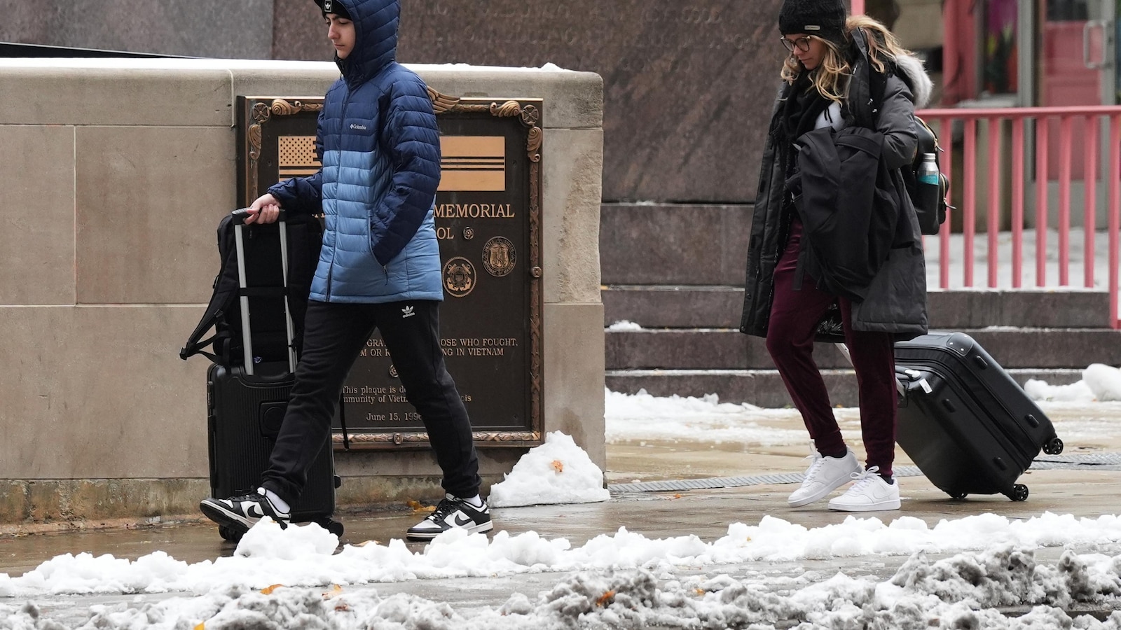 Record-low temperatures shock the Southeast US while snowfall blankets parts of the Northeast