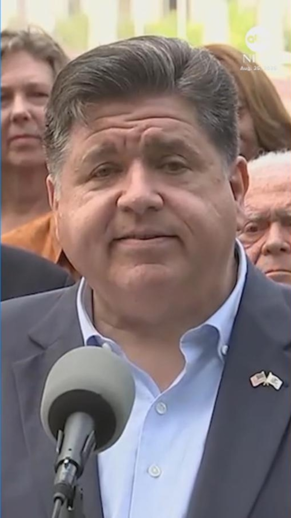 NextImg:Video Illinois governor responds to potential use of military forces in Chicago