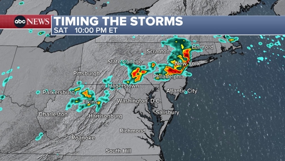 PHOTO: timing the storms map
