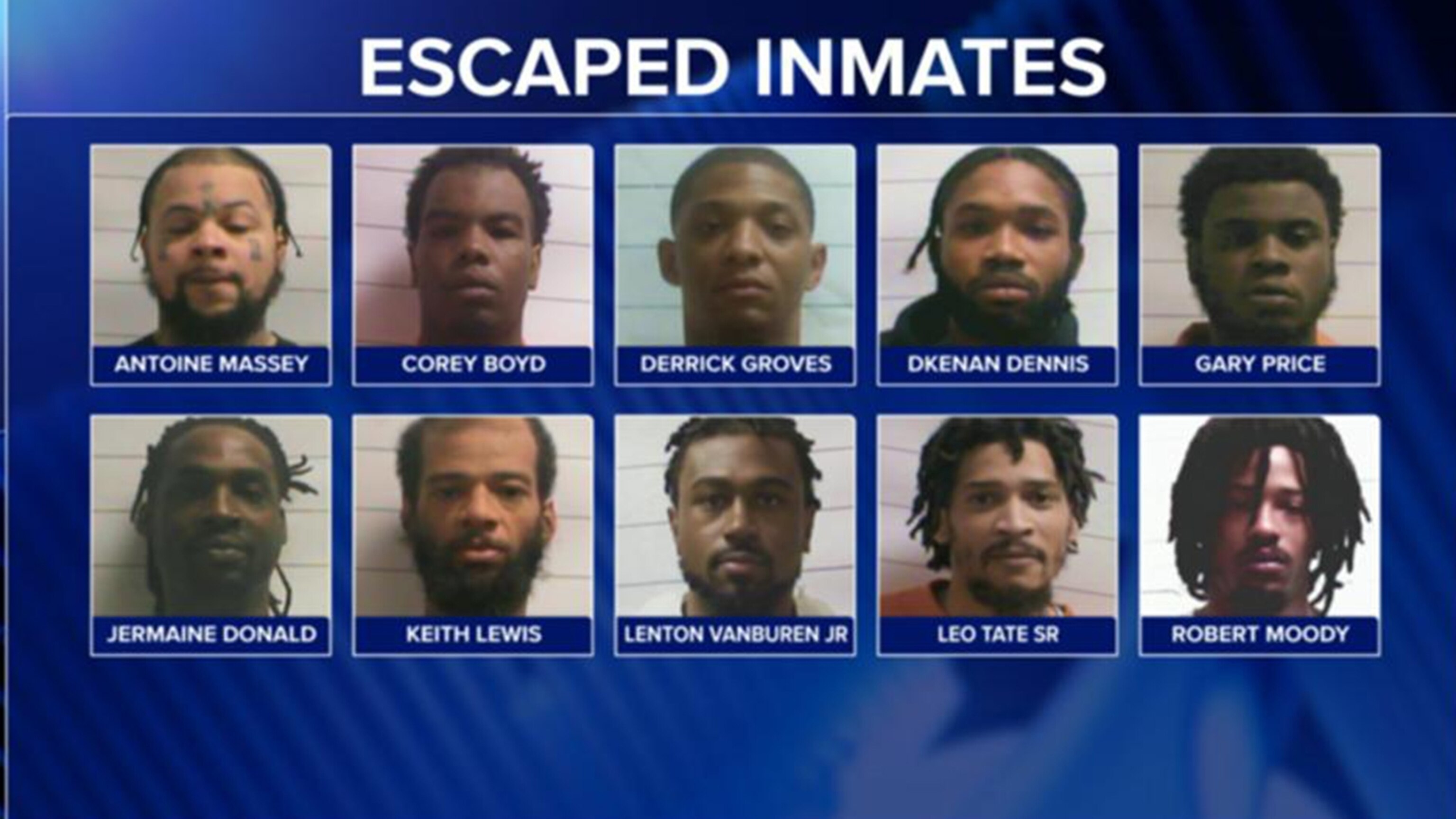 Video 9 men at large after escape from New Orleans jail, possibly