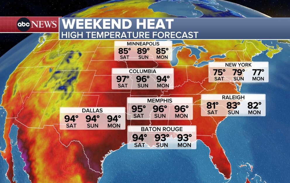 PHOTO: Weekend heat map