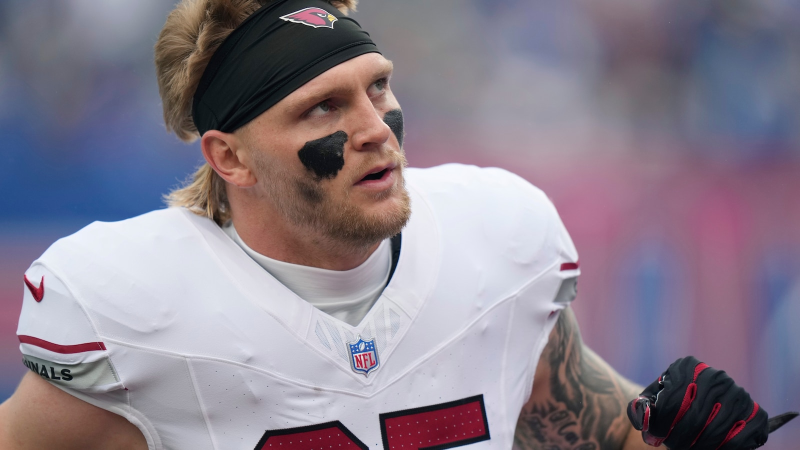 The NFL on Monday suspended a referee two games for swearing at Arizona Cardinals star Trey McBride during his team's loss to the New York Giants. Read more: