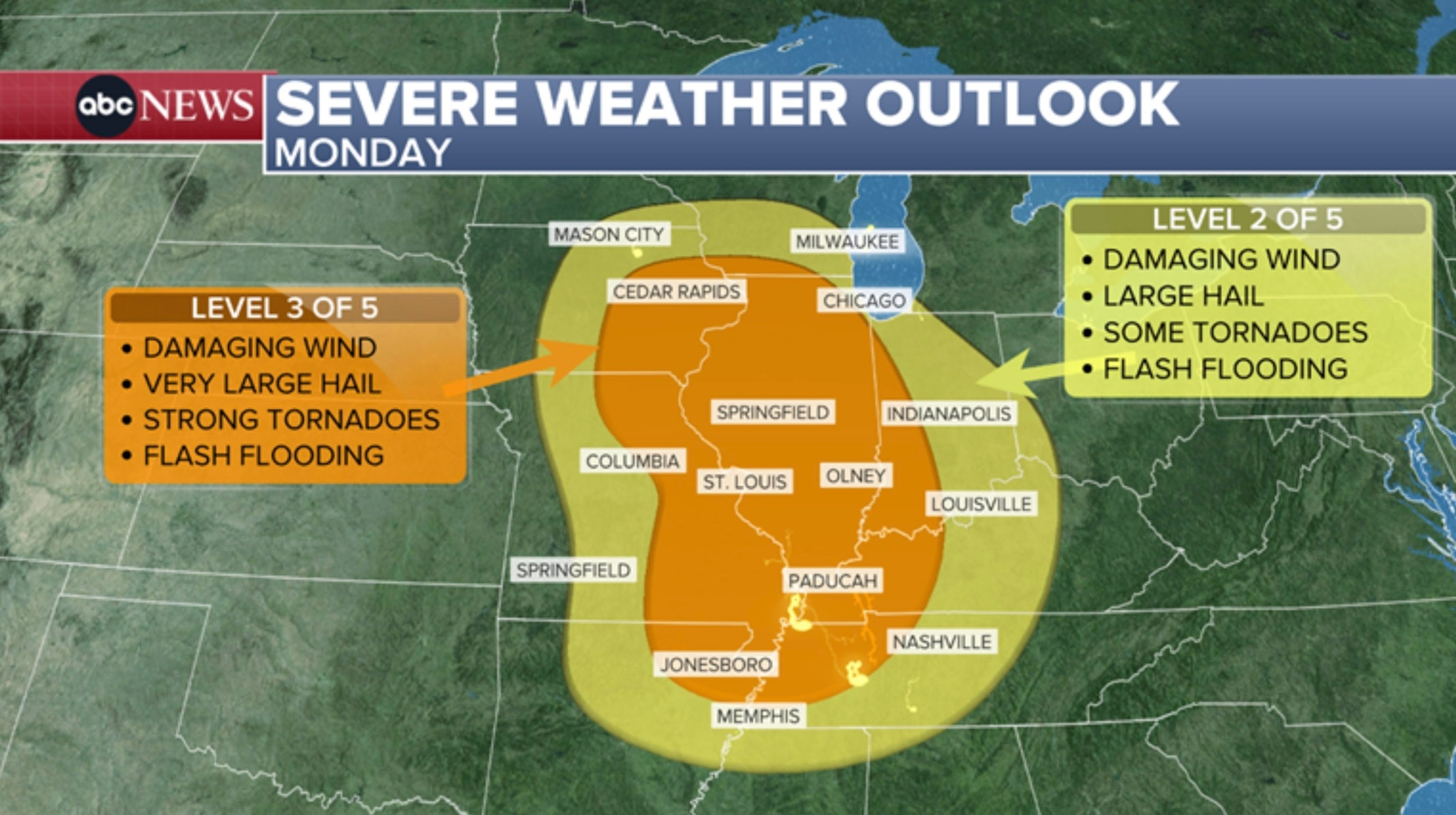 PHOTO: severe weather outlook monday
