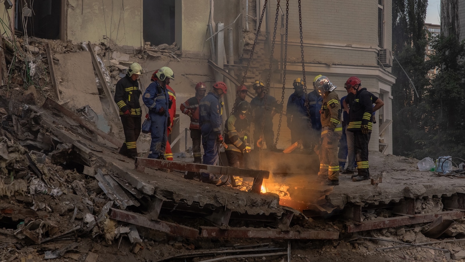 Ukraine searches children’s hospital wreckage as NATO countries condemn ...