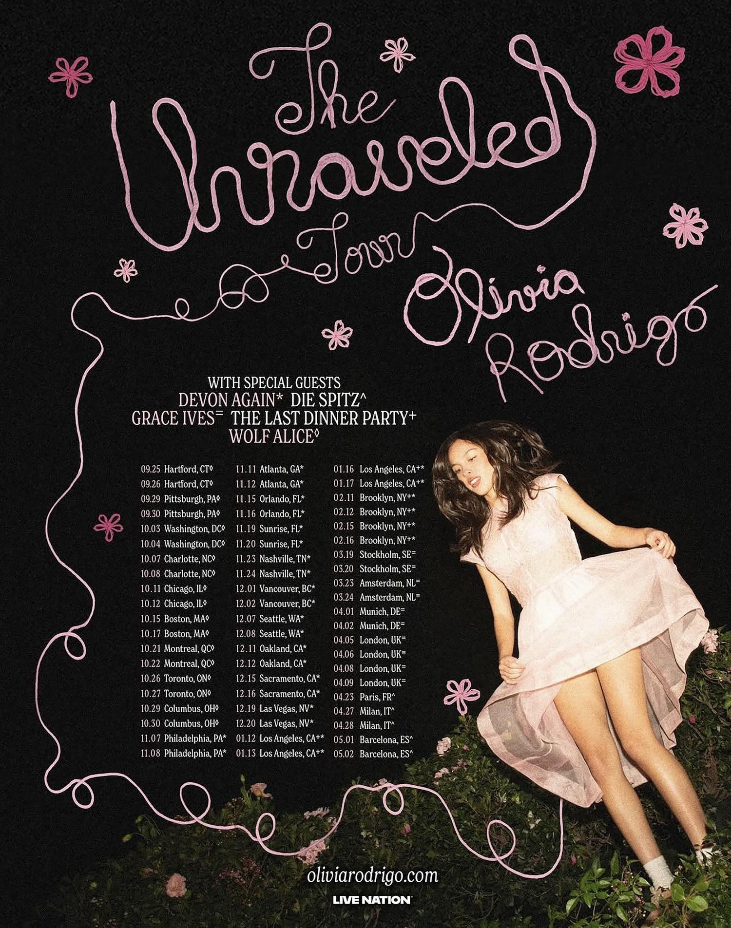 Olivia Rodrigo announces world tour: Where she